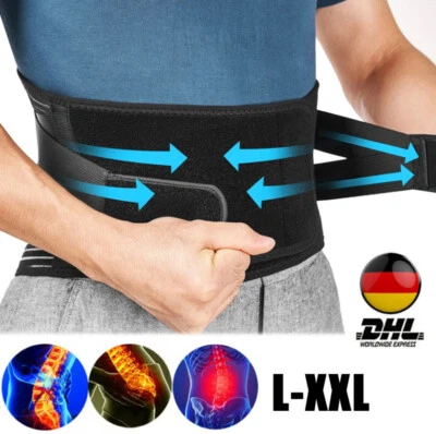 MARKENLOS Vendaje para espalda espalda Lumbo cinturón de apoyo soporte lumbar deporte transpirable