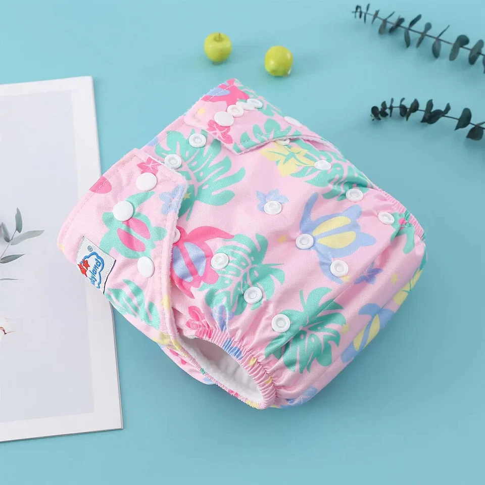 Pañales de tela reutilizables para bebé pañales lavables ecológicos para niños talla única Foto 1 de 4