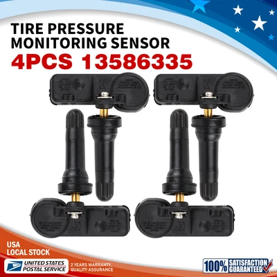 Sensor de presión de neumáticos TPMS de 4 piezas para Chevrolet Express 1500 2500 3500 4500 09-2018 Foto 1 de 4