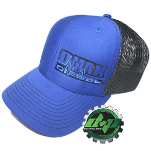 Duramax diesel Richardson trucker BLUE hat black mesh snap back Dmax cap - Picture 1 of 2