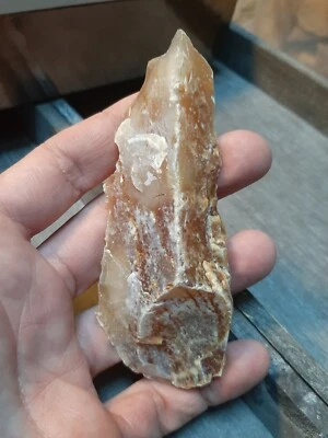 Mid. to Upper Paleolithic - Long blade + end scraper Neanderthal France - Image 1 of 4