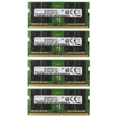 Samsung 128GB (4X32GB) DDR4 3200MHz PC4-25600 SODIMM Memory Ram M471A4G43AB1-CWE - Image 1 of 4
