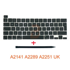 New Keyboard Keys For Macbook Pro Retina A2251 A2289 A2141 UK Keycaps 2019 2020 - Afbeelding 1 van 5