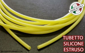 TUBO SILICONE ESTRUSO GUAINA ISOLANTE diametro 1.5 x 2.3 mm GIALLO - Imagen 1 de 1