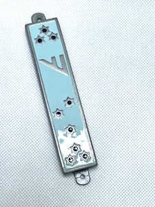 Hermoso estuche esmaltado de mezuzá - Imagen 1 de 3