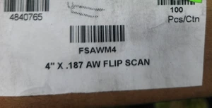 (99 Pcs) FSAWM4 4" All Wire Flip Scan Pegboard Scanner Hooks - Picture 1 of 2