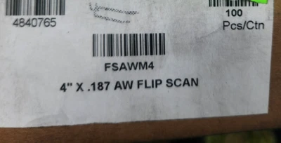 (99 Pcs) FSAWM4 4" All Wire Flip Scan Pegboard Scanner Hooks - Image 1 of 2