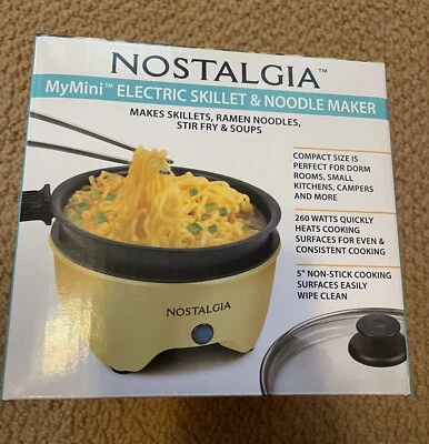 Моя мини личная электрическая сковорода и быстрая лапша, новая в запечатанной коробке.  - Изображение 1 из 4