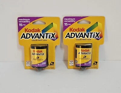 Kodak Advantix 200 Color Film Roll 15 Exp - New Maximum Versatility 2 Pack - Image 1 of 2