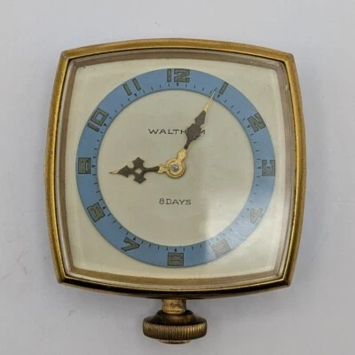 Waltham 8 day 7j, 1926 Travel / Desk Clock, 37s, 7J, Breguet Hairspring - Runs - Image 1 of 4