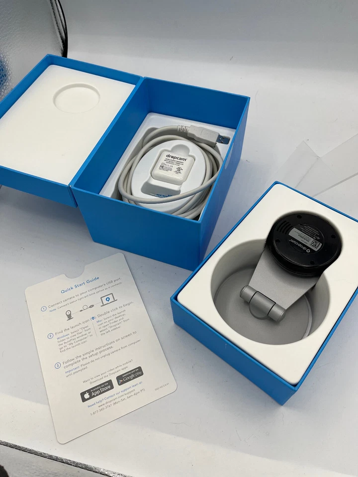 Cámara de videovigilancia inalámbrica Nest Dropcam Wi-Fi negra completa en caja USADA Foto 1 de 4