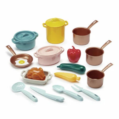 Ecoiffier Vert Azur Topf Set 35-tlg. Spielküche Zubehör Kinderküche Spielzeug - Bild 1 von 3