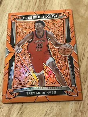 Trey Murphy III 2023-24 Obsidian #189 Orange 84/99-New Orleans Pelicans-NBA  - Image 1 of 3