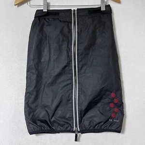 Skhoop 7/8 Snow Skirt 21” Floral Embroidered Zip Front Winter Insulated Black - Picture 1 of 11