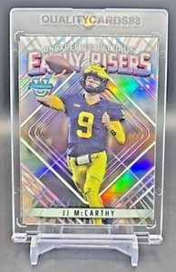 JJ MCCARTHY RAINBOW HOLO FOIL INSERT CARD WITH CASE NFL MINNESOTA VIKINGS - Picture 1 of 6