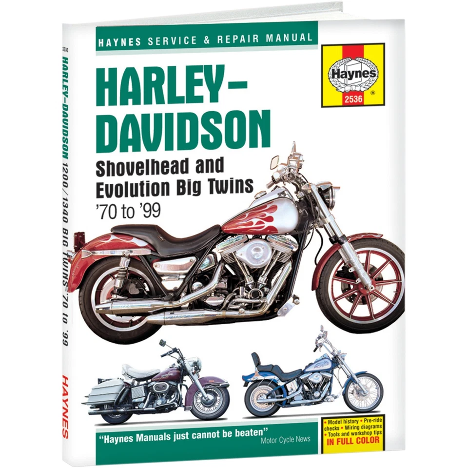 Manual de reparo de motocicleta HAYNES 4201-0072 M2536 - Big Twins '70-'99 - Imagem 1 de 1