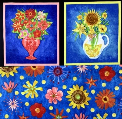 12 BOUQUET BLOCKS + COORDINATE ELIZABETH'S STUDIO KAELI SMITH 绗缝面板 — 第 1/4 张图片