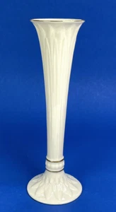 Vintage Lenox Bud Vase Ivory With Gold Trim 9" Collectible USA - Picture 1 of 7