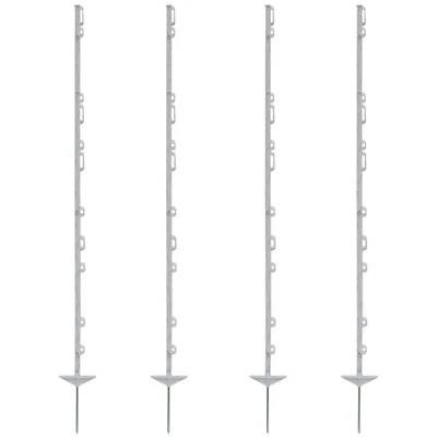 60x Weidezaunpfähle 156cm Kunststoffpfähle Weidezaunpfahl Koppelpfahl weiß - Bild 1 von 3