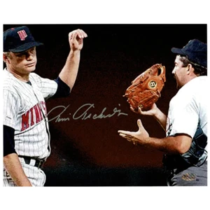 Tim Tschida Autographed Joe Niekro Emery Board 8x10 Photo Minnesota Twins Signed - Picture 1 of 1