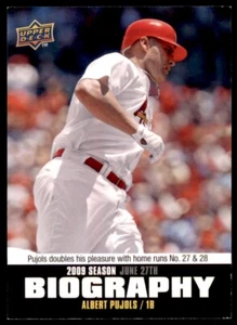 2010 Oberdeck Saison Biographie Albert Pujols St. Louis Cardinals #SB-102 - Bild 1 von 2