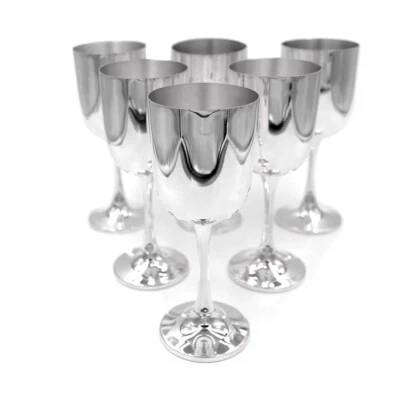 Calici Acqua in Argento 800 Set da 6  - Immagine 1 di 3