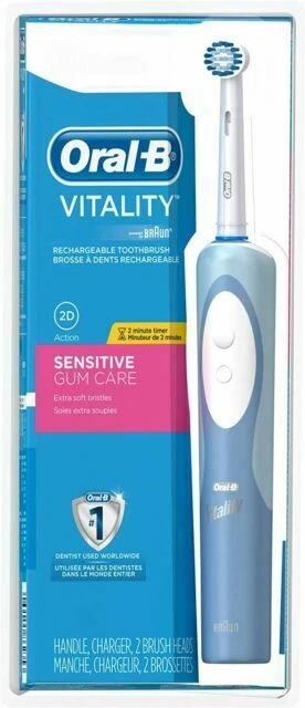 Oral-B Vitality Sensitive Gum Care Electric Toothbrush Kit - White