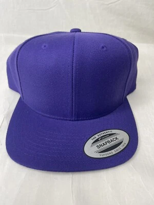YUPOONG Clásica Gorra de Béisbol SNAPBACK BILLETE PLANO Sombrero Ajustable NUEVO Púrpura Foto 1 de 4