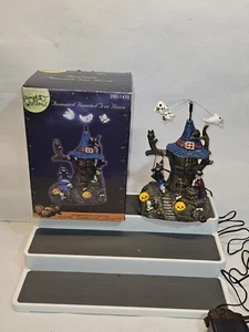 Lemax Pumpkin Hollow Spooky Town Animated Haunted Tree House Retired Tested Work - Picture 1 of 13