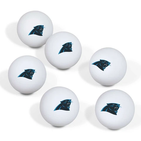 NFL Carolina Panthers Ping Pong Balls - 6 Pack, New Cover