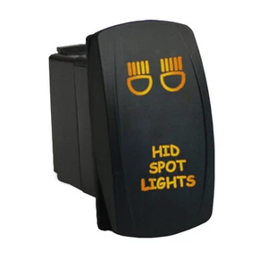 Wippschalter 693O HID SPOT LIGHTS Bernstein EIN/AUS Wasserdicht SPST Marine - Bild 1 von 7