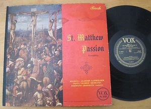 BACH - St. Matthew Passion GROSSMANN VOX UK 3LP BOX Numbered - Picture 1 of 2
