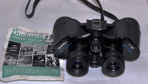 BUSHNELL INSTAFOCUS SPORTSVIEW 7 X 35, 520 ft @ 1000 yds BINOCULARS GOOD IN CASE - Picture 1 of 3