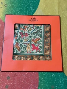 HERMES Carre 90 Indian Hunting Scarf Silk Women's - Picture 1 of 5