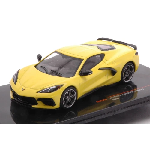 CHEVROLET CORVETTE C8 2020 YELLOW 1:43 Ixo Model Auto Stradali Modellino Nuovo - Immagine 1 di 1