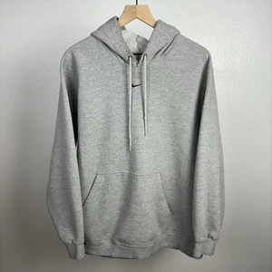 Vintage Nike Center Swoosh Hoodie Mens Size XL Gray 90s Gray Rare Silver Tag - Picture 1 of 6