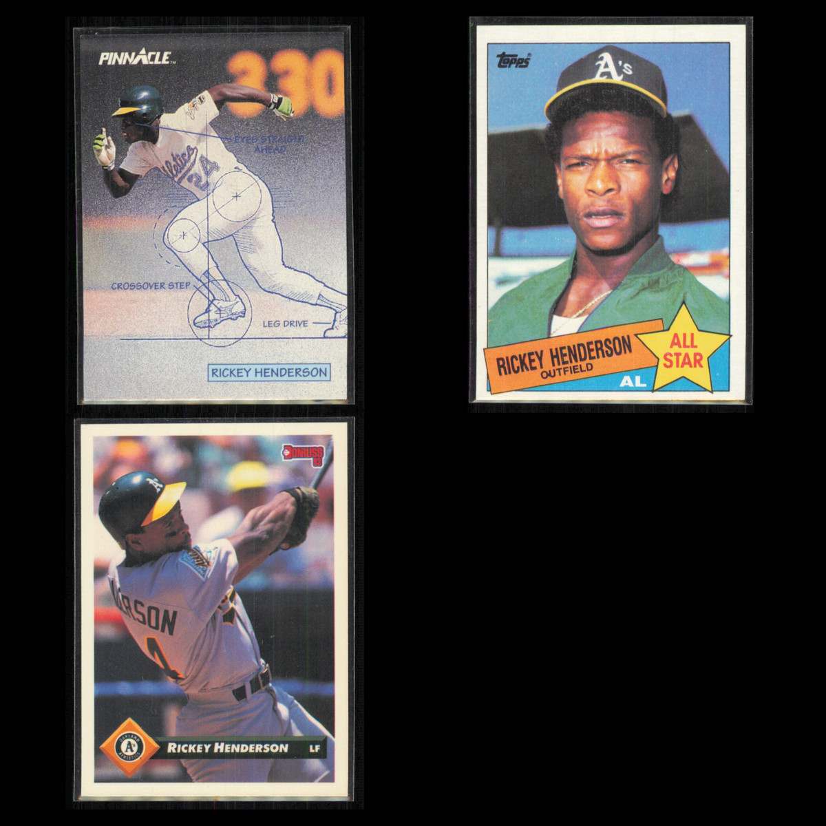 Pinnacle Rickey Henderson Baseball Sports Trading Cards