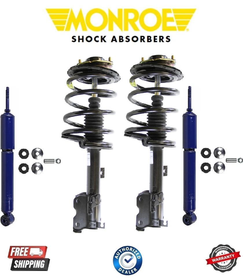 Conjunto completo de muelle helicoidal delantero y amortiguador trasero Monroe para 03-07 Nissan Murano Foto 1 de 1