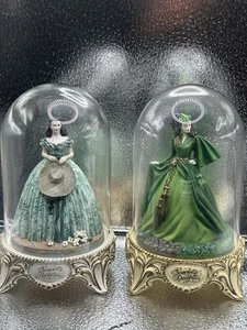 Vom Winde verweht Scarletts Flirtfiguren in Glaskuppel - Bild 1 von 10