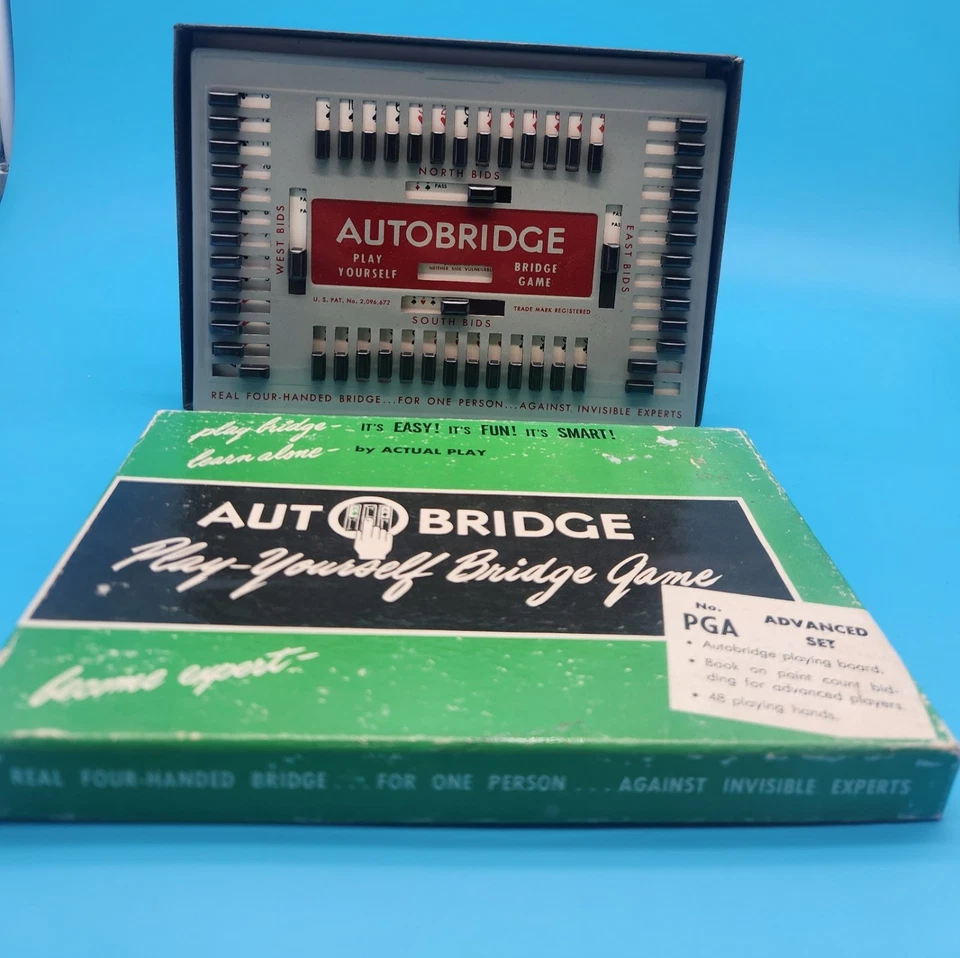 Vintage Auto Bridge Play Yourself Bridge Game Advanced Set - Image 1 of 3