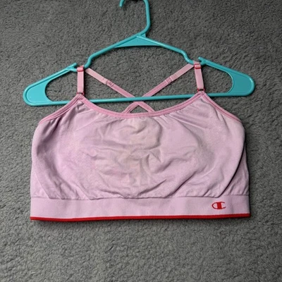 Champion Sports Bra Women's XL Pink Crossback - Image 1 of 4