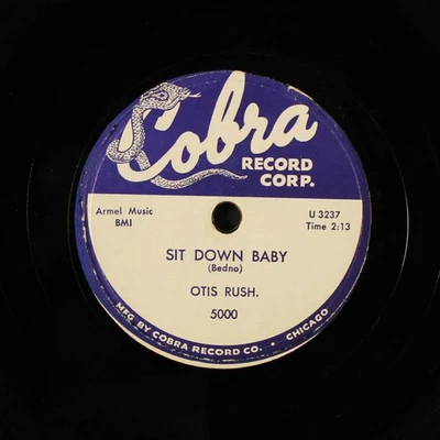 OTIS RUSH: i can't quit you baby / sit down baby COBRA Single 78 RPM Foto 1 de 2
