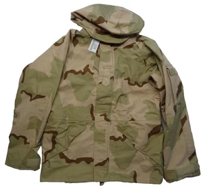 NEW Cold Weather Parka M-Reg Desert Camouflage Nylon Jacket 2002 Full Zip ECWCS - Picture 1 of 13