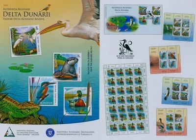 Rumänien 2025 Donau,Donaudelta,Biosphärenreservat,Reiher,Eisvogel,Ente Mi.NEU - Imagem 1 de 2
