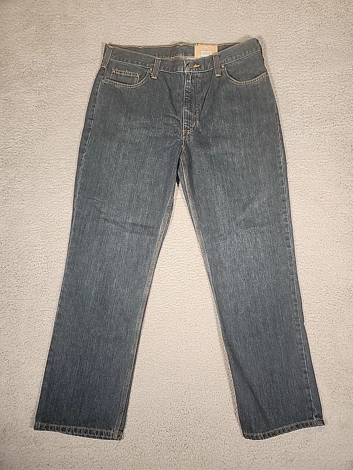 Carhartt 101483 Relaxed Fit Straight Leg Holter Flex Jeans 31x34 Blue Ridge