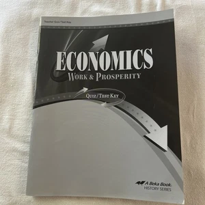 Abeka 12th grade, Economics Quiz/Test Key, 3rd edition ab3 - Picture 1 of 10
