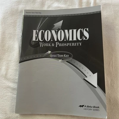 Abeka 12th grade, Economics Quiz/Test Key, 3rd edition ab3 - Image 1 of 4