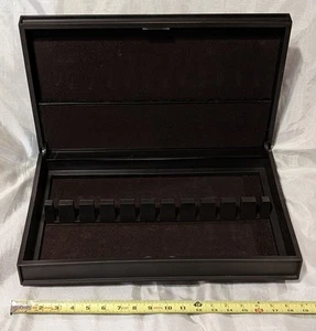 Plastic faux wood Silverware/Flatware Wide Anti-Tarnish Chest Box Drawer - Picture 1 of 10