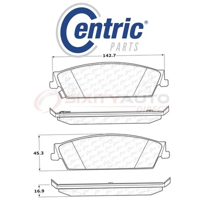 Centric C-TEK Metallic Disc Brake Pads for 2007-2014 GMC Yukon XL 1500 5.3L zr Foto 1 de 4