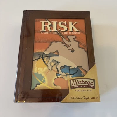 RISK Vintage Game Collection Wooden Bookshelf Box Set NEW Factory Sealed 2005 - Image 1 of 4